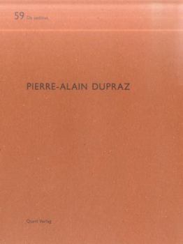 Paperback Pierre-Alain Dupraz: de Aedibus 59 [German] Book