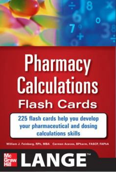 Hardcover Pharmacy Calculations Flash Cards Book