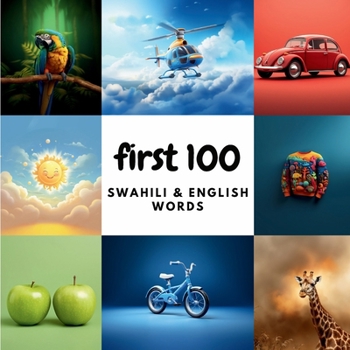 Paperback First 100 Swahili & English Words Book