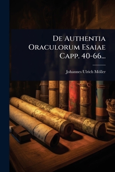 Paperback De Authentia Oraculorum Esaiae Capp. 40-66... [Latin] Book