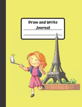 Draw and Write Journal: Fun Travel Gift for Grades K-3: Primary Composition Half Page Lined Paper with Drawing Space (8.5" x 11" Notebook), (Gift Journals for Kids)