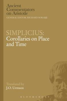 Paperback Simplicius: Corollaries on Place and Time Book