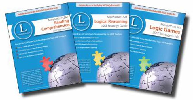 Paperback Manhattan LSAT Set of 3 Strategy Guides Book