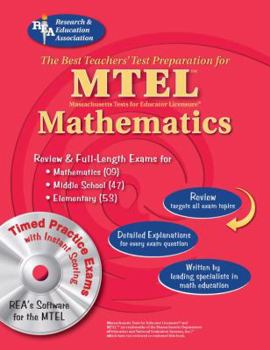 Paperback MTEL Mathematics: (Fields 53, 47 & 09) [With CDROM] Book