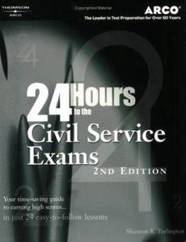 Paperback 24-Hours to Civil Service Exam 2nd Ed Book