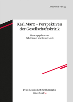 Hardcover Karl Marx - Perspektiven Der Gesellschaftskritik [German] Book