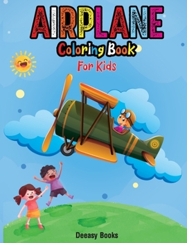 Paperback Airplane Coloring Book For Kids Book