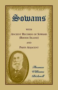 Paperback Sowams: with Ancient Records of Sowams (Rhode Island) and Parts Adjacent Book