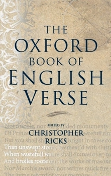 Hardcover The Oxford Book of English Verse Book