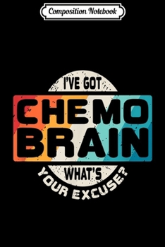 Composition Notebook: Cancer Chemo Brain Retro Awareness Gift Journal/Notebook Blank Lined Ruled 6x9 100 Pages