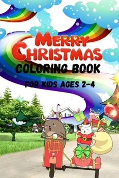 Paperback Christmas Coloring Book for Kids Ages 2-4: Easy and Simple Coloring Pages Book