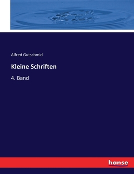 Paperback Kleine Schriften: 4. Band [German] Book