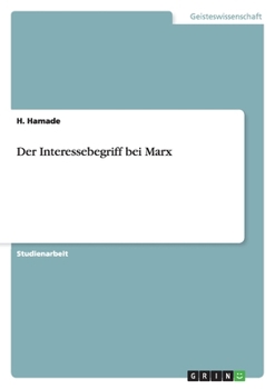 Paperback Der Interessebegriff bei Marx [German] Book