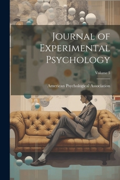 Paperback Journal of Experimental Psychology; Volume 5 Book