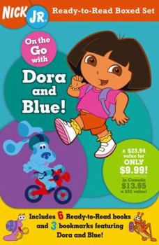 Paperback On the Go with Dora and Blue! (Nick Jr. Ready-to-read Boxed Sets) Book