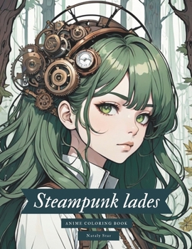 Paperback Steampunk lades: Anime coloring book