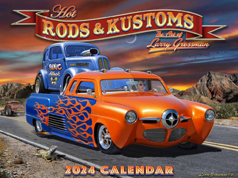 Calendar Cal 2024- Hot Rods Book