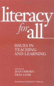 Paperback Literacy for All: Issues in Teaching and Learning Book