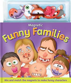 Hardcover Funny Families [With Magnets] Book