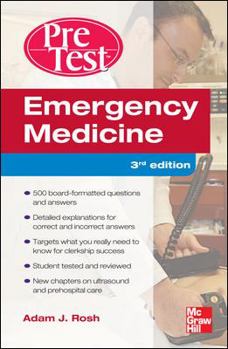 Paperback Emergency Medicine PreTest Self-Assessment and Review, Third Edition Book