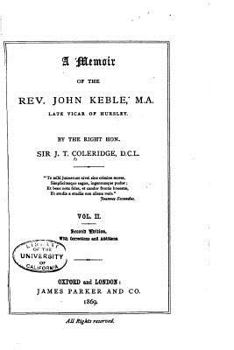 Paperback A Memoir of the Rev. John Keble - Vol. II Book