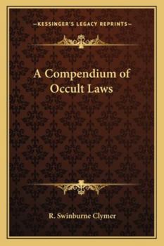 Paperback A Compendium of Occult Laws Book