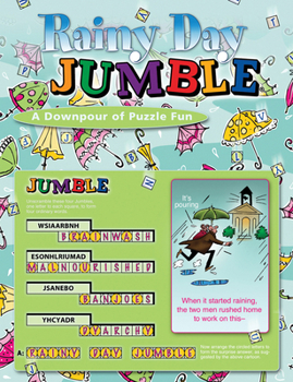 Paperback Rainy Day Jumble(r): A Downpour of Puzzle Fun Book