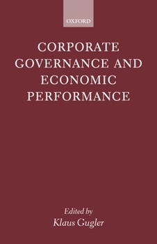 Hardcover Corporate Governance and Economic Performance Book