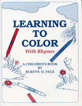 Paperback Learning to Color with Rhymes Book