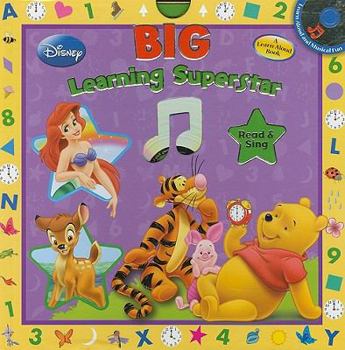 Hardcover Disney Big Learning Superstar: Read & Sing [With CD (Audio)] Book