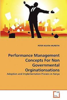 Paperback Performance Management Concepts For Non Governmental Orginationsations Book