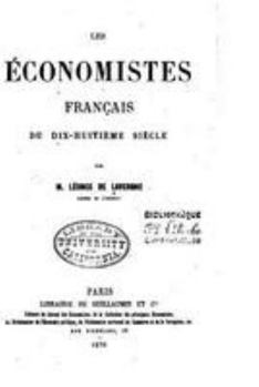 Paperback Les économistes français du dix-huitième siècle [French] Book