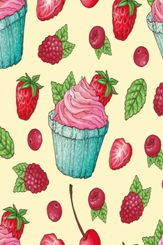 Paperback Pink Cupcake: Dot Grid 6x9 Dotted Bullet Journal and Notebook with delicious cupcake 120 Pages Book