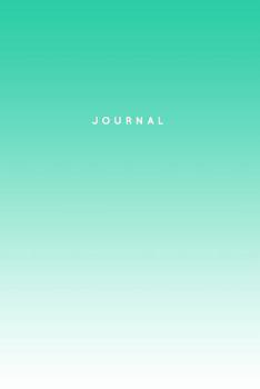 Paperback Journal: 120-Page Lined Notebook - Aqua Turquoise Gradient Book