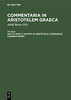 Hardcover Dexippi in Aristotelis Categorias Commentarium [Latin] Book