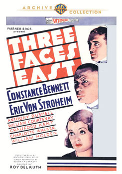 DVD Three Faces East Book