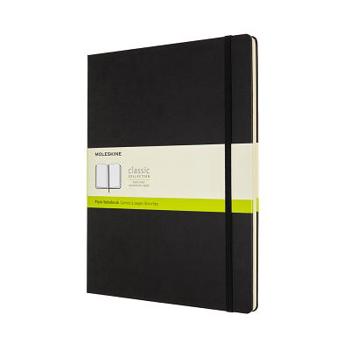 Hardcover Moleskine Plain Notebook, XXL, Plain, Black, Hard Cover (8.5 X 11) Book