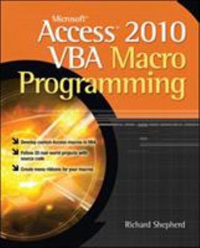 Paperback Microsoft Access 2010 VBA Macro Programming Book