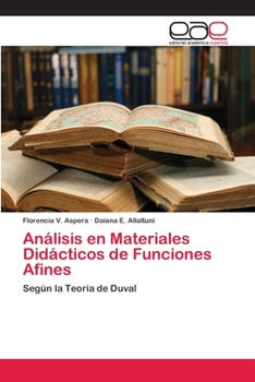 Paperback Análisis en Materiales Didácticos de Funciones Afines [Spanish] Book