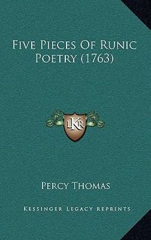 Paperback Five Pieces Of Runic Poetry (1763) Book