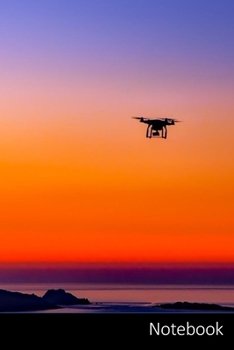 Notebook: Tramonto, Drone, Mare, Oceano taccuino / agenda / quaderno delle annotazioni / diario / libro di scrittura / carnet /  zibaldone - 6 x 9 ... x 22,86 cm), 110 pagine, superficie lucida.