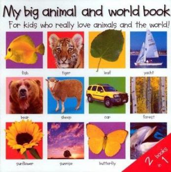 Board book 2 Books in 1: My Big Animal and World Book