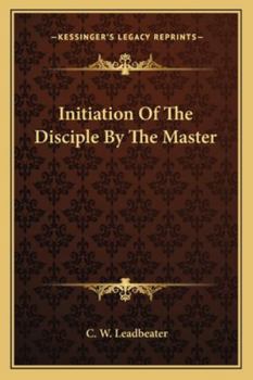 Paperback Initiation Of The Disciple By The Master Book