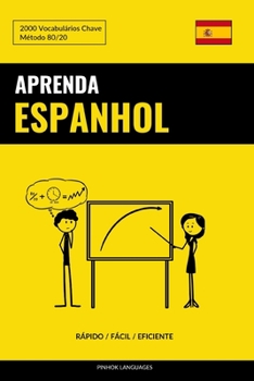Paperback Aprenda Espanhol - Rápido / Fácil / Eficiente: 2000 Vocabulários Chave [Portuguese] Book