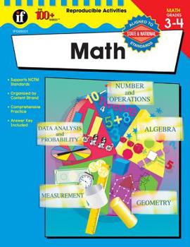 Paperback Math, Grades 3 - 4 (The 100+ Series™) Book