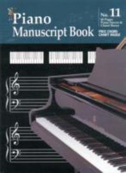 Paperback CP11832 - Manuscript Book 11- Piano Staves Book