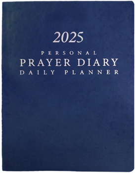 Hardcover 2025 Personal Prayer Diary and Daily Planner - Royal Blue (Italian Vinyl, Smooth) Book