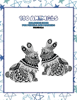 Paperback Mandala Coloring Book for Pencils and Markers - 100 Animals Book