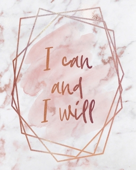 Paperback I Can and I Will Notebook: Lined Journal - 150 Pages - 8x10 inch Book