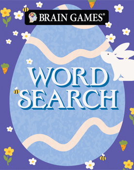 Brain Games - Take-Along - Word Search: Spring & Easter Puzzles | Portable 4.75 x 6 Inch Book | Easter Basket Stuffer for Adults & Teens